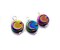 Metallic Moon Charms, Iridescent Moon with Star Bead Dangles, 10 pieces, Adorabilities